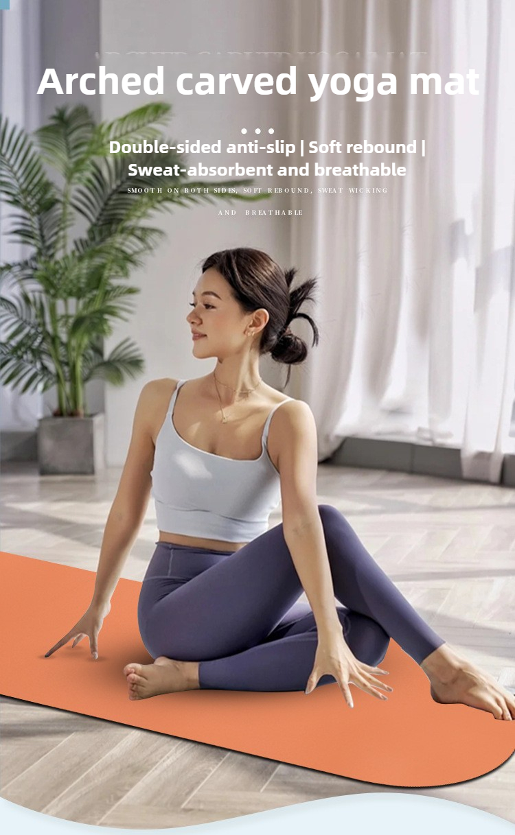 Pilates Yoga En Ligne - Tapis de yoga antidérapant en caoutchouc