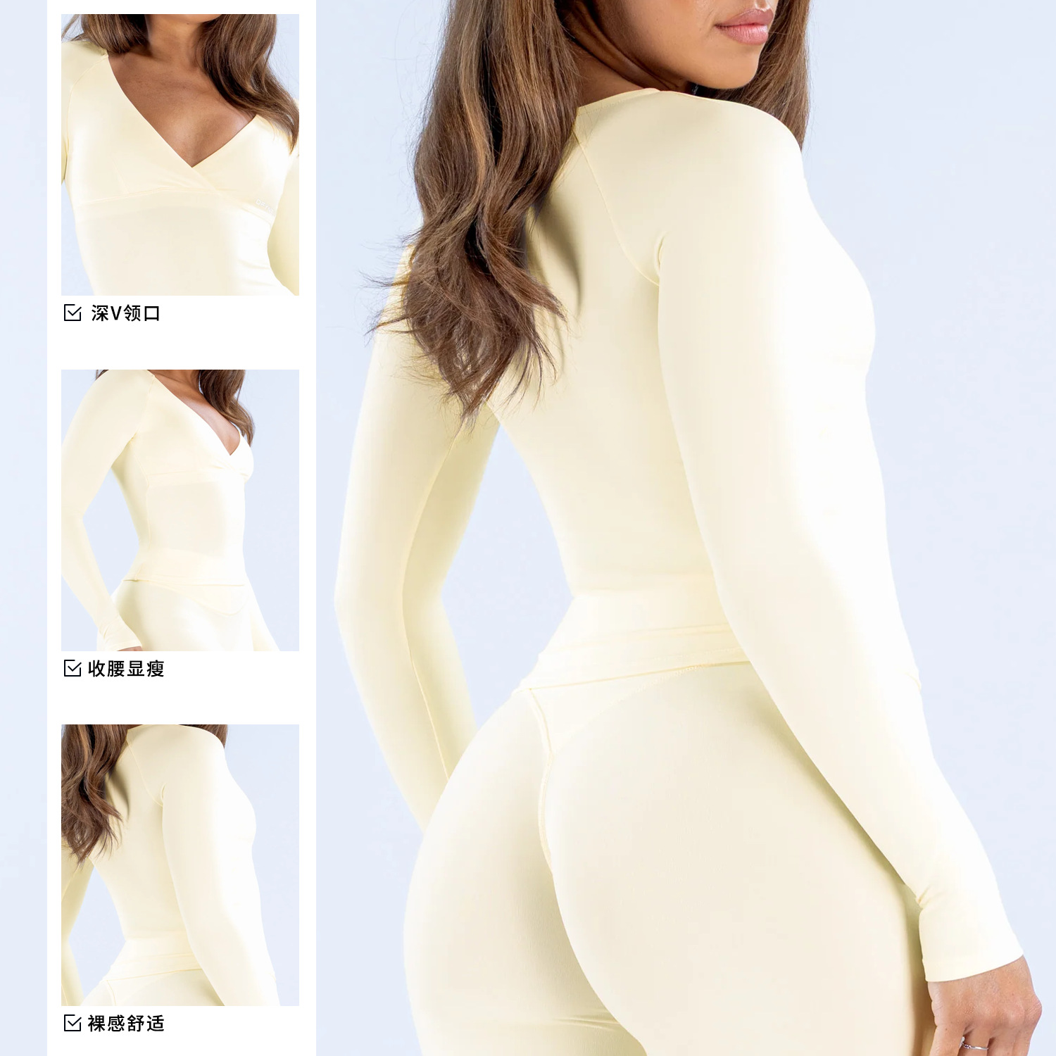Pilates Yoga Wrap Top - Nouveau haut de sport à manches