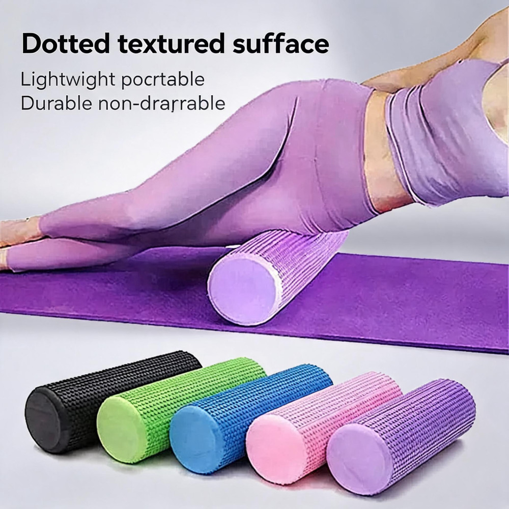 Pilates Yoga Home Workout - Rouleau de yoga rond en mousse