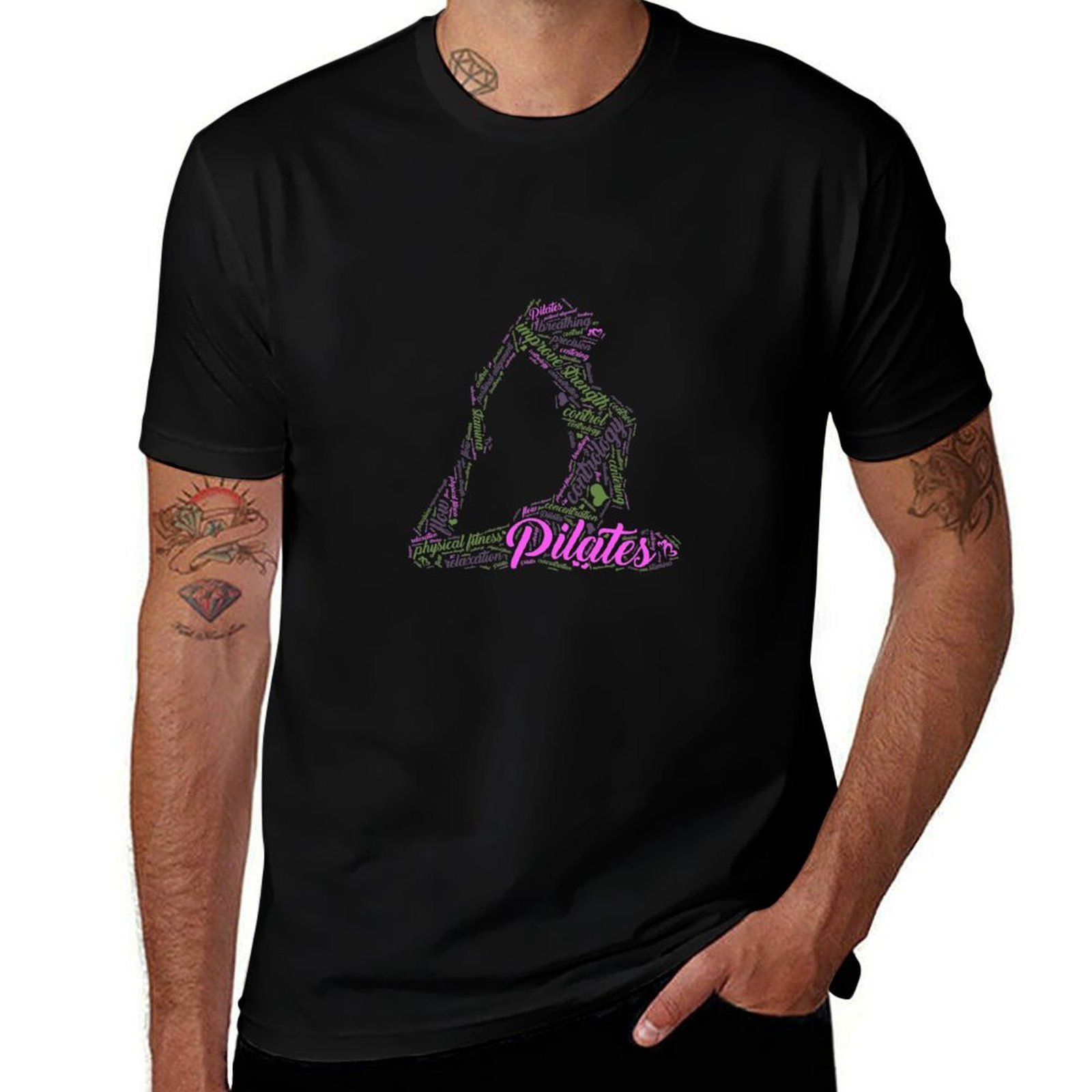 Pilates Yoga Class - T-shirt classique basique décontracté pour femme