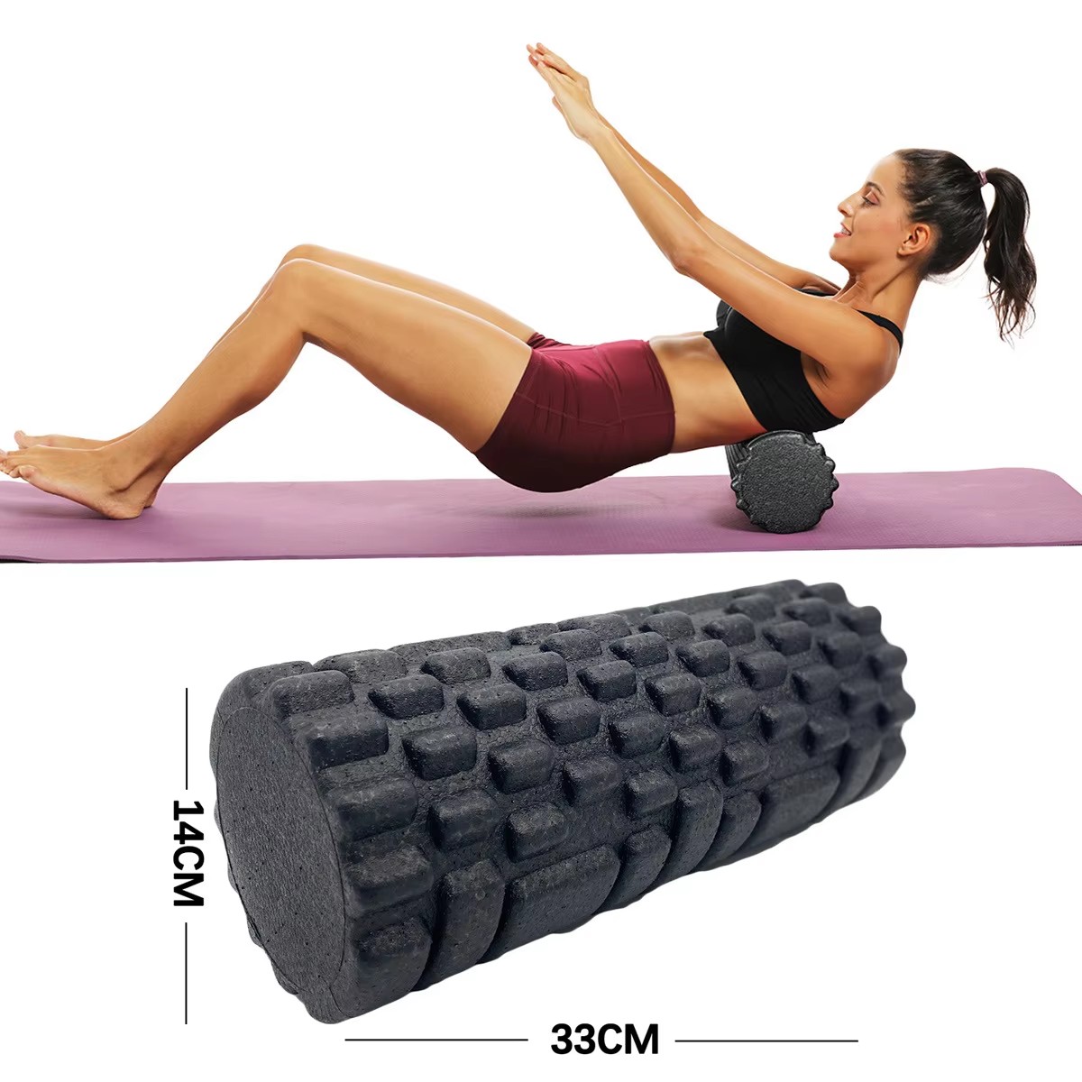 Pilates Yoga Shoes - 30/33cm Fitness rouleau de mousse Yoga