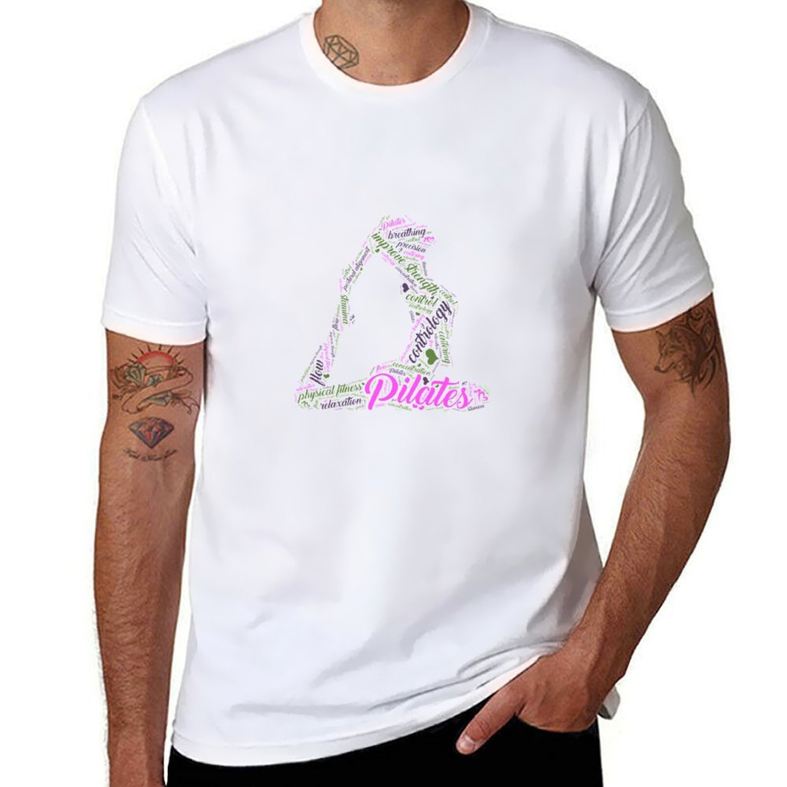 Pilates Yoga Class - Femmes amusant mot nuage et mignon
