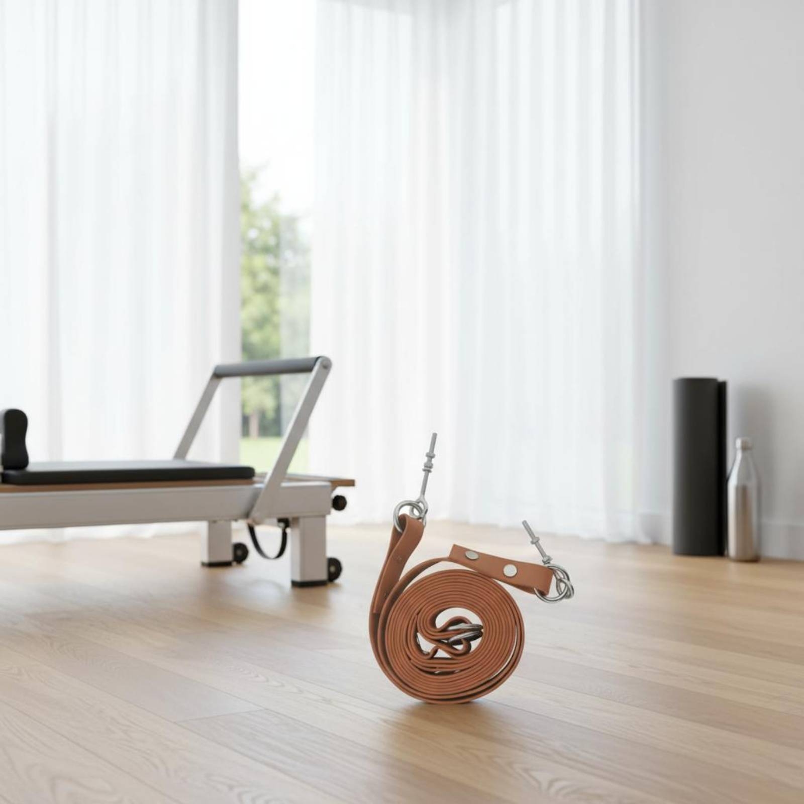 Pilates & Yoga Unleashed International Academy Yonkers - Sangle double boucle Reformer confortable pour