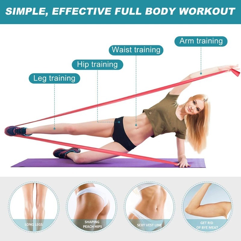 Bandes de résistance en latex  - Pilates Yoga Home Workout avis et prix