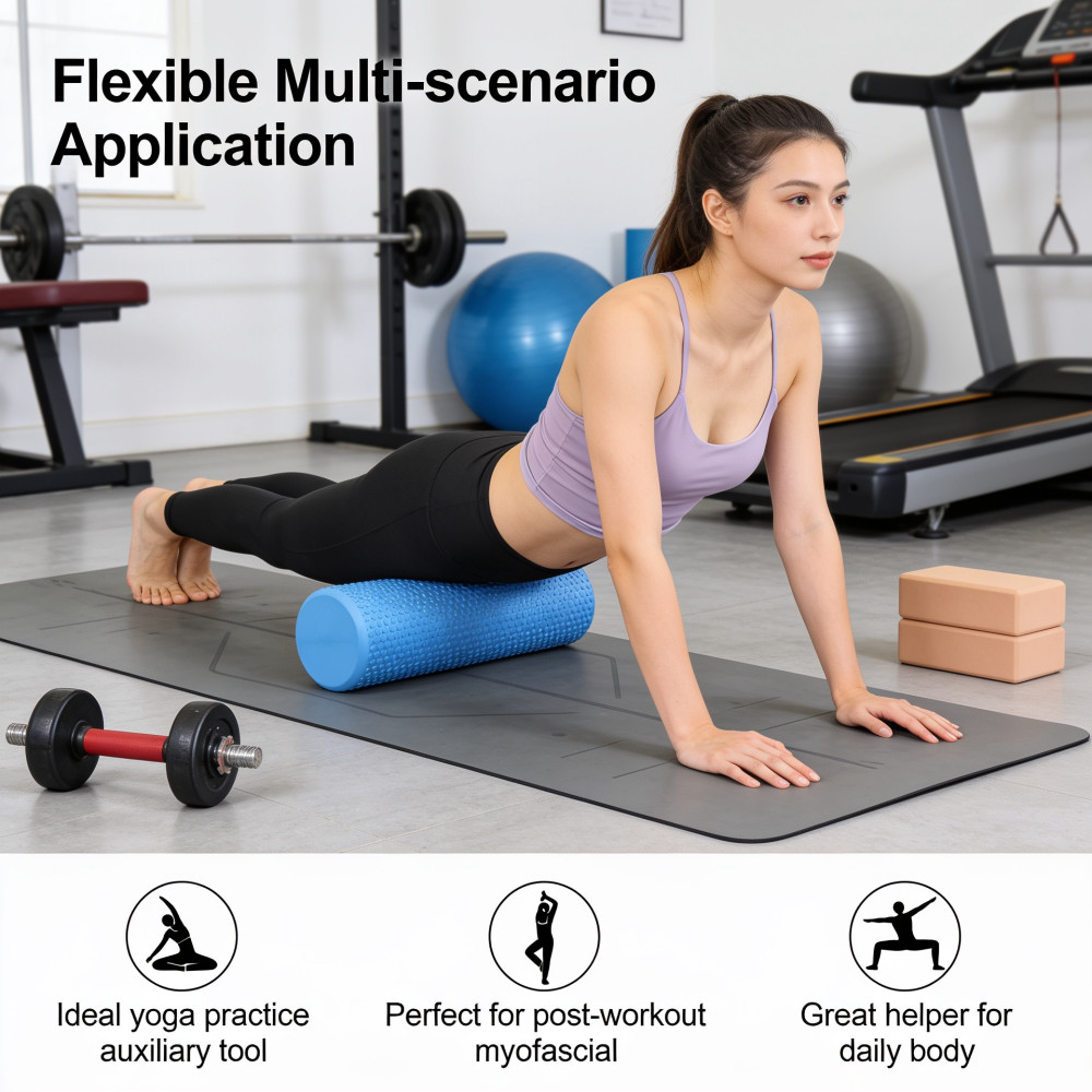 Rouleau de yoga rond en mousse - Pilates Yoga Home Workout avis et prix