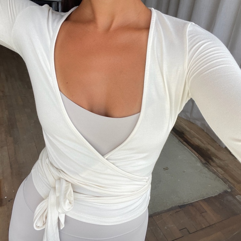 Y2k Ballet Pilates Wrap Top po - Pilates Yoga Wrap Top avis et prix