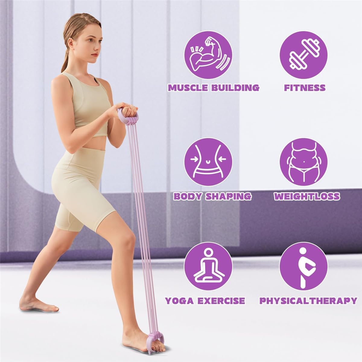 Bandes de résistance Figure 8  - Pilates Yoga Home Workout avis et prix