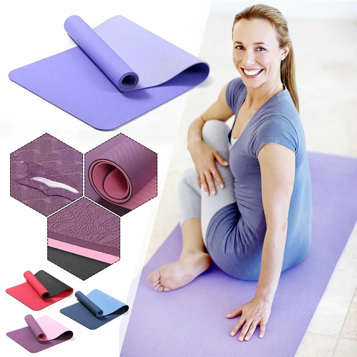 Tapis de yoga intérieur en TPE - Pilates Yoga En Ligne avis et prix