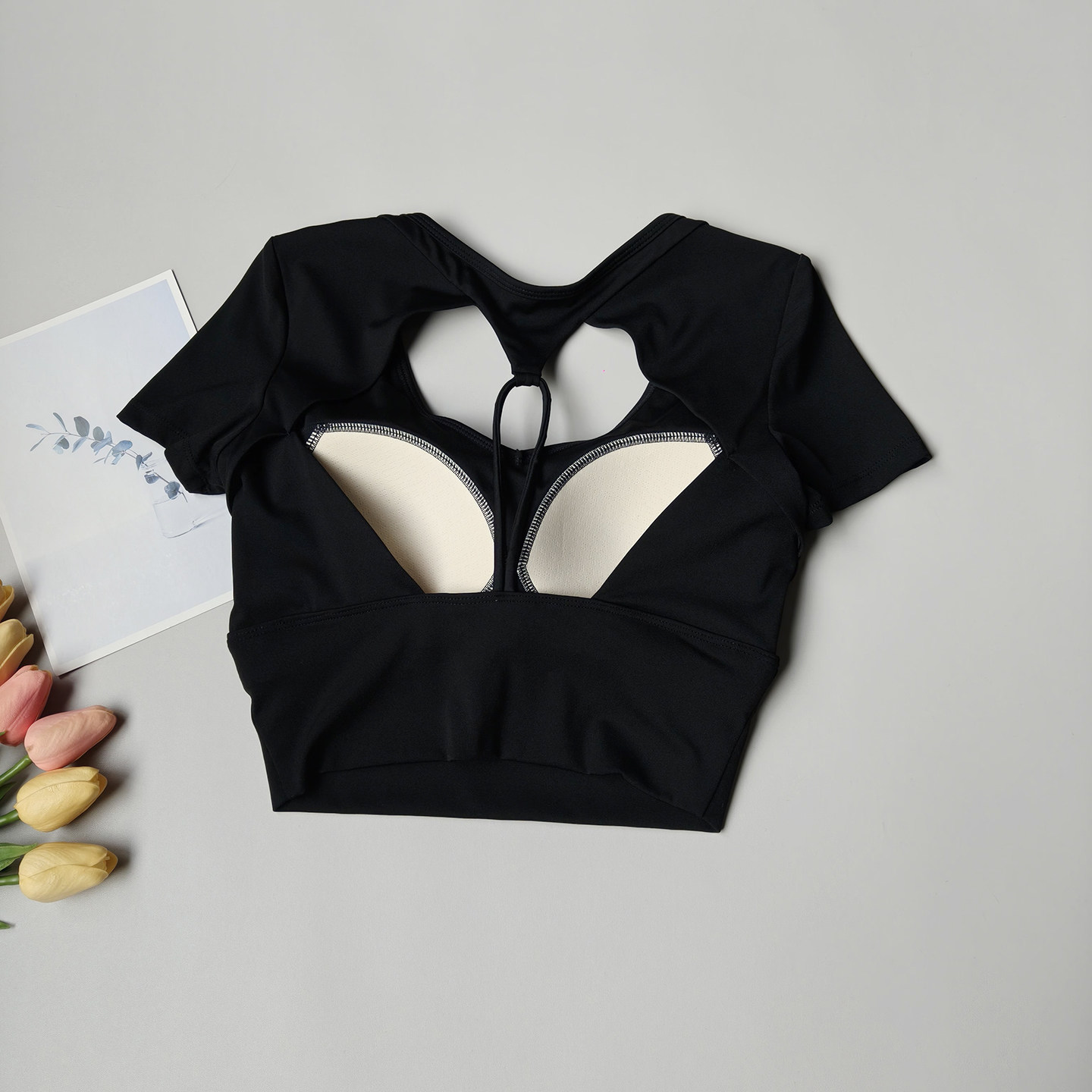 Haut de yoga pour femme à manc - Pilates Yoga Wrap Top avis et prix