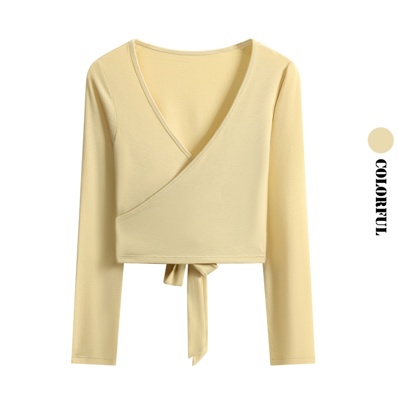 Haut de yoga DRUR à manches lo - Pilates Yoga Wrap Top avis et prix